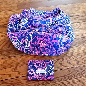 Vera Bradley bag and wallet set